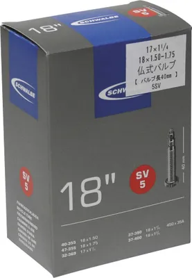 Produktbild von Schwalbe Fahrrad-Schlauch SV5 18x1 1/4-1,9'' 32/47-355/406 SV40mm