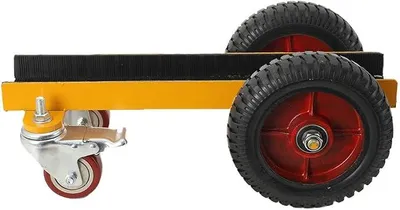 Produktbild von Plattenwagen 500 kg Tragfähigkeit Plattentransportwagen Plattentransporter mit Universalrädern Transporthilfe Plattenroller Plattformwagen Rollwagen zum Transport von Holzplatten, Türen