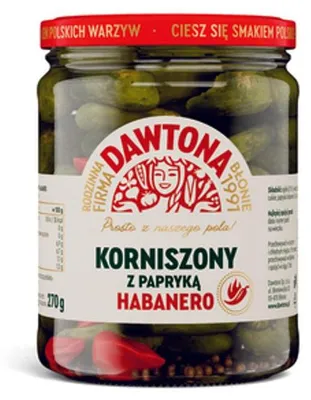 Image de Dawtona Cornichons Habanero 520 g