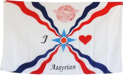 Produktbild von Große Fahne Flagge "Assyrien" 90*150cm Hissfahne Hissflagge mit Ösen für Fahnenmast WM