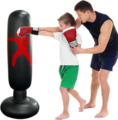 Imagen del producto de Saco de boxeo relleno, 160 cm, color , para kickboxing y boxeo