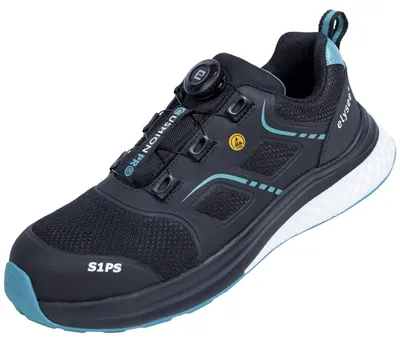 Produktbild von Elysee Sicherheitshalbschuh CUSHIONPRO Flex II S1PS FO SR SC ESD Gr. 45 schwarz/petrol