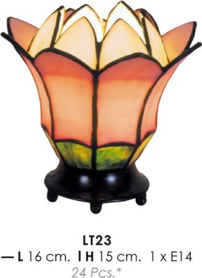 Tiffany Decoleuchte Durchmesser 16cm, Höhe 15cm LT23 Leuchte Lampe