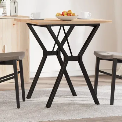 Obrázek produktu pro Maison Exclusive - Jídelní stůl s Y rámem 70 x 70 x 75,5 cm borové dřevo a ocel