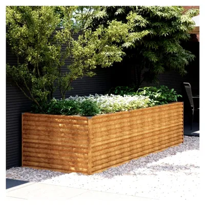 Produktbild von Hochbeet aus Cortenstahl, Pflanzkübel 290 x 100 x 69 cm für Garten und Balkon