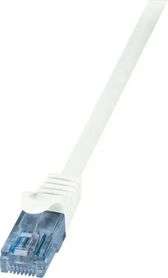 Produktbild von LogiLink CP3031U, 1 m, Cat6a, U/UTP (UTP), RJ-45, RJ-45, Weiß