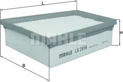 Produktbild von Luftfilter MAHLE LX 2916 für RENAULT MEGANE III Grandtour (KZ0/1) Filtereinsatz