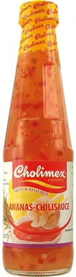 Zdjęcie produktu dla Cholimex sos chili i ananasowy na gorąco do maczania i przyprawiania 250ml