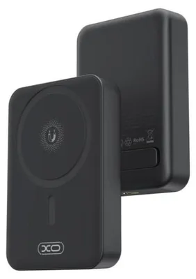 Image de Batterie portable XO PR231, 10000 mAh, sans fil, PD/20W, MagSafe, avec câble inclus, noire