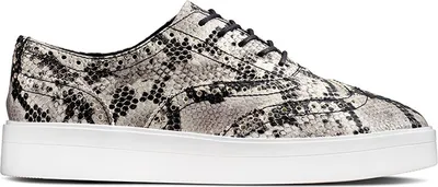 Obrázek produktu pro Clarks Hero Brogue dámské polobotky snakeskin silver leather 37