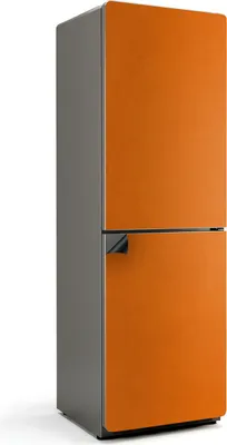 Produktbild von Farbe Orange – Magnetische Kühlschrank Abdeckung – Dekorfolie magnetisch Küche – Kühlschrank Magnet Deko – selbstklebende Magnettafel – Magnetfolie für Kühlschranktür – 60x190 cm
