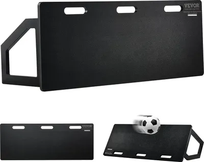 Obrázok produktu pre Futbalová odrazová doska, prenosná futbalová stena s rozmermi 45" x 18" s 2 uhlami odrazu, skladateľná odrazová doska z HDPE, futbalové tréningové vybavenie pre deti a dospelých, tréning prihrávok a streľby