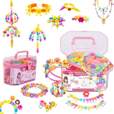 Image de Solidchoice - Kit de création de bijoux pour enfants, comprenant 600 perles