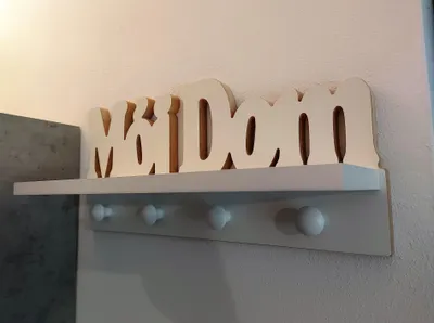 Immagine prodotto di Appendiabiti "La mia casa", scaffale 3 in 1