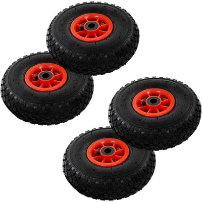 Image de Roues de diable 4 pcs Caoutchouc 3.00-4 (245x82)