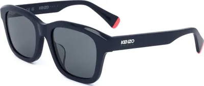 Zdjęcie produktu dla Męskie okulary przeciwsłoneczne Kenzo KZ40183F 90A SHINY BLUE 53/20/145