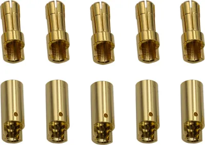 Produktbild von 5 Paar 5,5 mm Goldkontaktstecker Verbinder (Stecker/Buchse) Bananenstecker