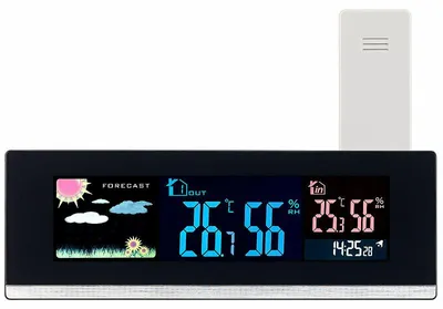 Image de Station météo USB avec capteur extérieur sans fil et écran LCD couleur