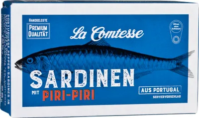 Produktbild von Pfeffersardinen mit Haut und mit Gräten, 125 g
