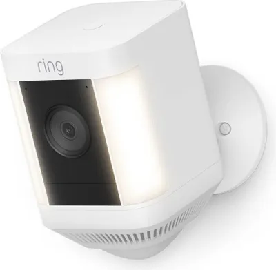 Produktbild von RING Spotlight Cam Plus - Battery - White 8SB1S2-WEU0 WLAN IP Überwachungskamera 1920 x 1080 Pi