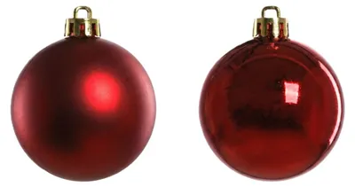Produktbild von TrendLine Weihnachtskugeln bruchfest, langlebig Ø 6 cm rot 12 Stück