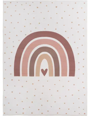 Produktbild von Coco Regenbogenliebe teppich kurzflor rechteckig 120x170cm creme