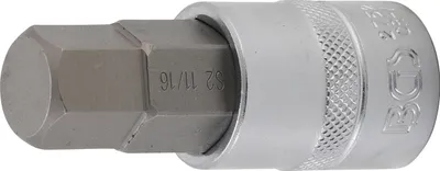 Produktbild von BGS 2752 Bit-Einsatz 1/2" Innensechskant 11/16" vierkant 12,5 mm (1/2") , Innensechskant 11/16