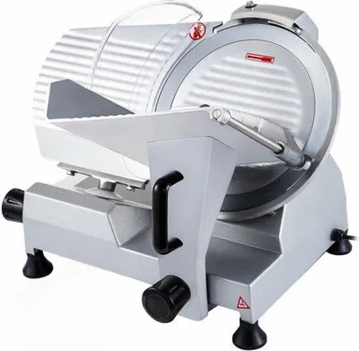 Immagine prodotto di Affettatrice professionale per carne - Affettatrice da gastronomia - Acciaio - Grigio