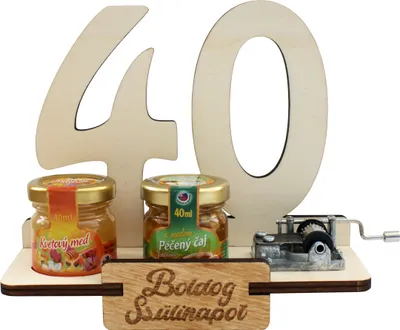 Obrázok produktu pre Darčekový stojan 40 rokov s verklíkom HU