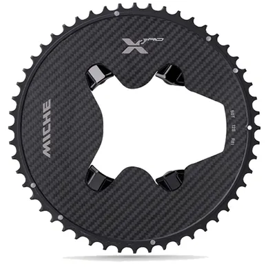 Produktbild von Miche X2-RD 12s Kettenblatt AL7075/Carbon CNC 50t Für Ultegra 8100 ohne Powermeter schwarz-elox