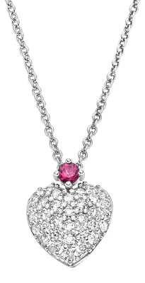 Immagine prodotto di Viventy 789258: Collana da donna in argento 925 con ciondolo a cuore e zirconi