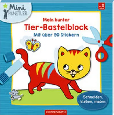 Produktbild von Mein bunter Tier-Bastelblock