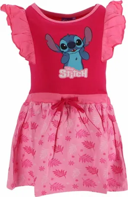 Zdjęcie produktu dla Sukienka Lilo & Stitch dla dziewczynek - swobodna sukienka i letnia sukienka z bawełny 8 lat