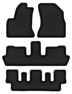Obrázek produktu pro černé prémiové autokoberce pro: Citroen C4 Grand Picasso (2006-2013) velurove rohoze na Míru