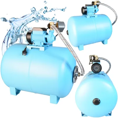 Obrázok produktu pre Domáca vodáreň QB 60 - Vodné čerpadlo (2100 l/h, 370 W, výtlačný výkon 39 m) - 100 l tlaková nádrž - Automatické domáce vodné čerpadlo s manometrom a tlakovým spínačom - 100 l