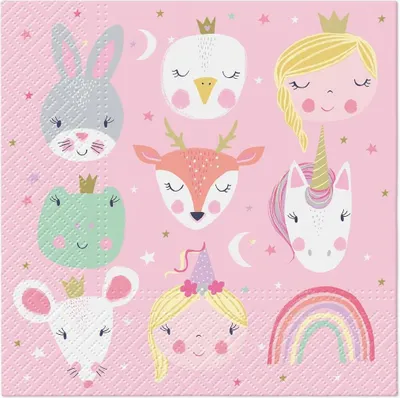 Produktbild von 20 Servietten Magical Friends - Märchenfreunde 33x33cm
