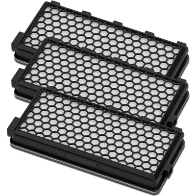 Produktbild von 3x Abluftfilterkassette passend wie Miele 9616110 SF-AP50 Lamellenfilter für Staubsauger
