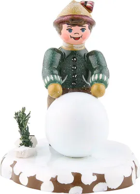 Produktbild von Winterkinder Junge mit Schneekugel von Hubrig Volkskunst
