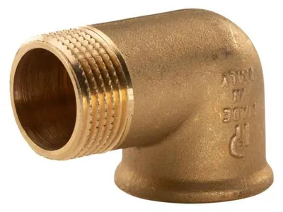 Produktbild von Messing Gewinde-Fitting 90° Winkel 1'IG - 1'AG (DN 25) - schwere Ausführung