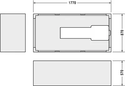 Produktbild von Duravit Duravit Wannenträger f 700050