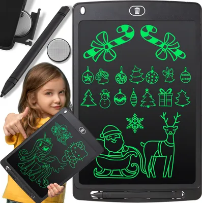 Produktbild von Tablet do pisania LCD 8,5 cala z piórem Częściowo wymazywalny Elektroniczny tablet do rysowania Notatki Ultra cienkie Przenośne pisanie Dzieci Kolorowanie Retoo
