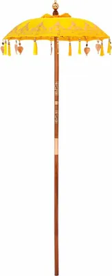 Produktbild von Balinesischer Sonnenschirm Gelb (90-100) x 260 cm