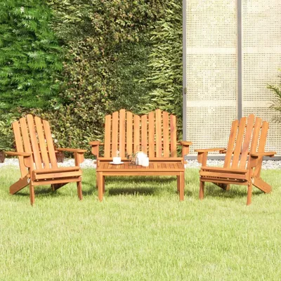 Immagine prodotto di set salotto da giardino 4 pezzi Adirondack in legno massiccio di acacia