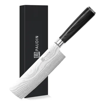 Produktbild von PAUDIN KW4 Nakiri-Messer – 17,5 cm – Professionelles Gemüsemesser japanischer Art – Wellenmuster – Ergonomischer Griff