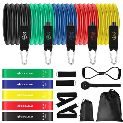 Productafbeelding van Set van 5 Weerstandsbanden voor Fitness en Training