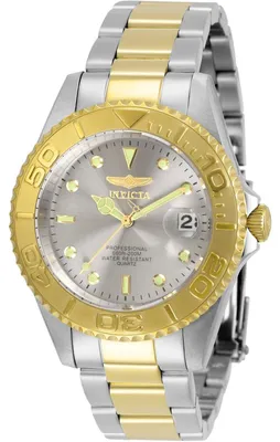 Obrázek produktu pro Invicta Pro Diver 29943 Pánské hodinky - Quartz strojek - Nerezová ocel se šedým ciferníkem - 37 mm