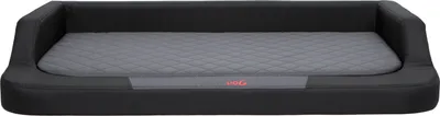 A dog bed is shown against a white background.