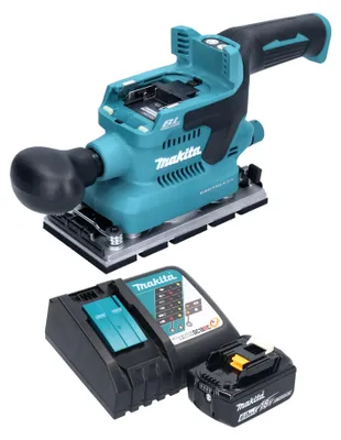 Obrázok produktu pre Akumulátorová orbitálna brúska Makita DBO 380 RG1 18 V 93 x 185 mm bez kefiek + 1x akumulátor 6,0 Ah + nabíjačka