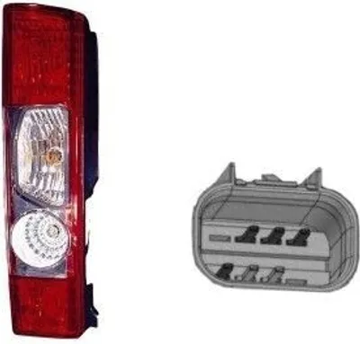 Produktbild von VAN WEZEL Rückleuchte Heckleuchte Links für FIAT Ducato Kastenwagen (250, 290) Ducato Bus (250, 290) für CITROËN JUMPER Kasten passend für PEUGEOT