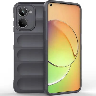 Immagine prodotto di Custodia Realme 10, Custodia protettiva in silicone TPU morbido antiurto per Realme 10 Grigio Scuro